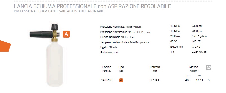 BOCA ZA PENU KOJA SE MONTIRA NA PIŠTOLJ 1-4 NAVOJ